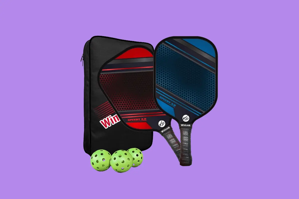 JP WinLook Speedy 2.0 Premium Graphite Pickleball Paddles Set for Ultimate Control