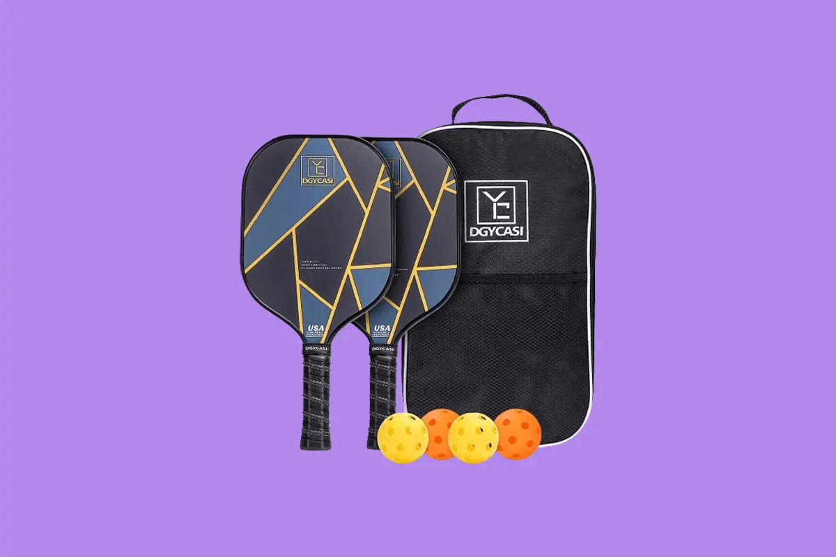 YC DGYCASI Graphite ‎10mm Top Notch Pickleball Paddles Set