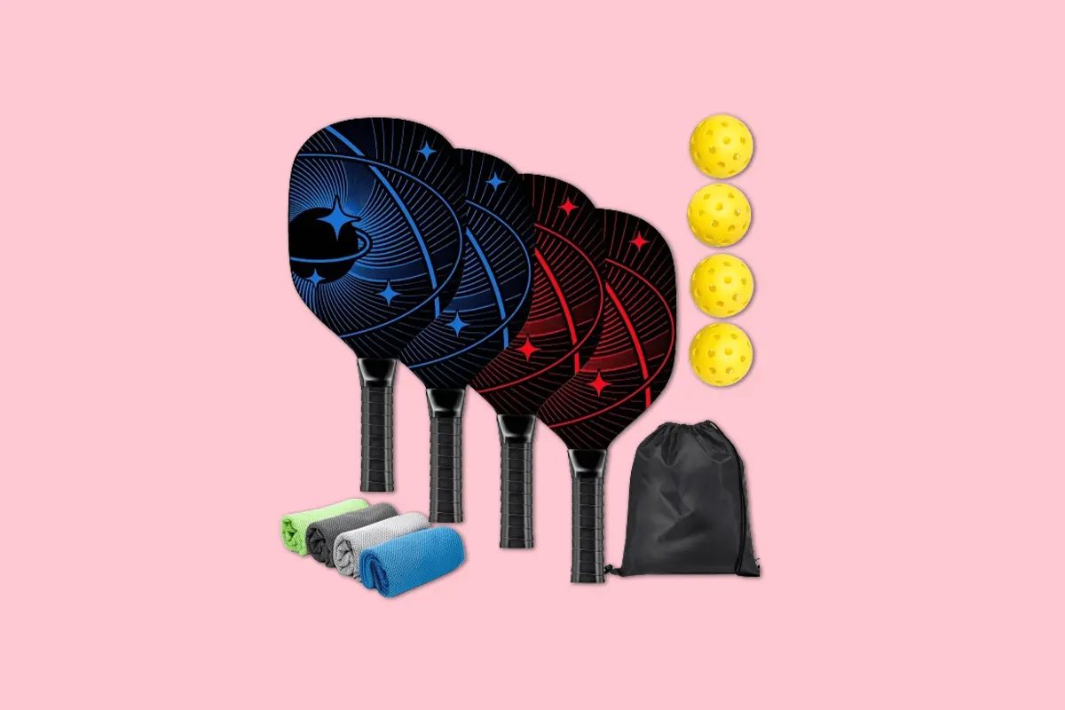 ErPils E-100 Premium Wood Pickleball Set with Complete Accessories